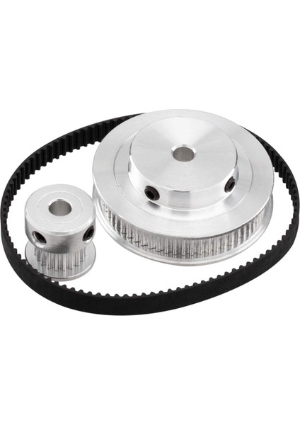 Zoroom 2 Kit Gt2 Senkron Tekerlek 20 ve 60 Diş 5mm Çap, Alüminyum Zamanlama Kasnağı 2 Adet Uzunluk 200MM Genişlik 6mm Kayış (Delik 5mm) (Yurt Dışından)