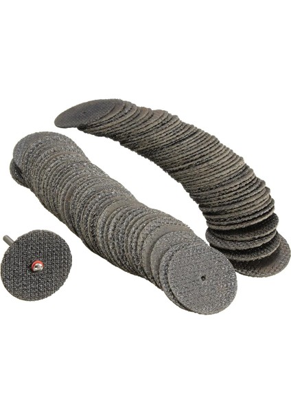 Fıt Döner Alet Için Kesme Taşı DISKLERI-100 x Fiberglas Takviyeli Mandrelli Kesme Taşı Diski-Gri (Yurt Dışından)