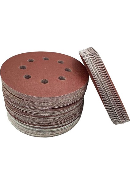 Inç 8 Delikli Zımpara Diski 40 60 80 150 240 320 Kum Çeşitli Aşındırıcı Zımpara Kağıdı Kanca ve Döngü Orbital Zımpara Pedi (Yurt Dışından) modelleri