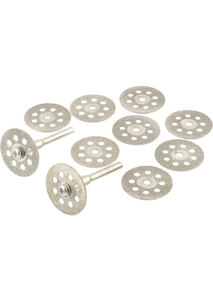 10 Adet Mini 22MM Elmas Kesme Diski Testere Bıçağı Değirmen Sac ve 6 Adet Metal Hss Daire Testere Bıçağı Seti Kesme Diskleri (Yurt Dışından)