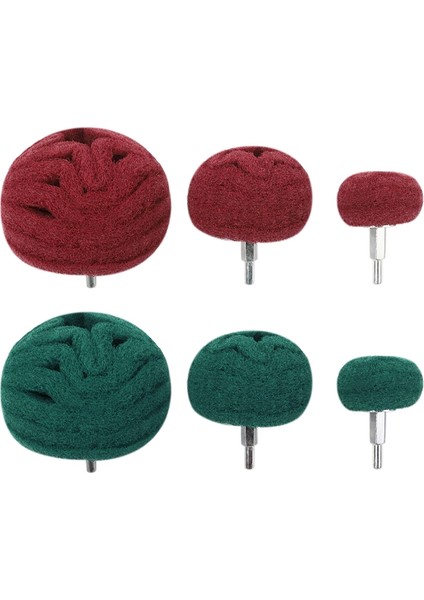 Jınmy-6 Adet Monte Kubbe Zımpara Paspas Pedi Naylon Fiber Parlatma Tekerleği Metal Ahşap 180 320 Grit (Yurt Dışından) fiyatları