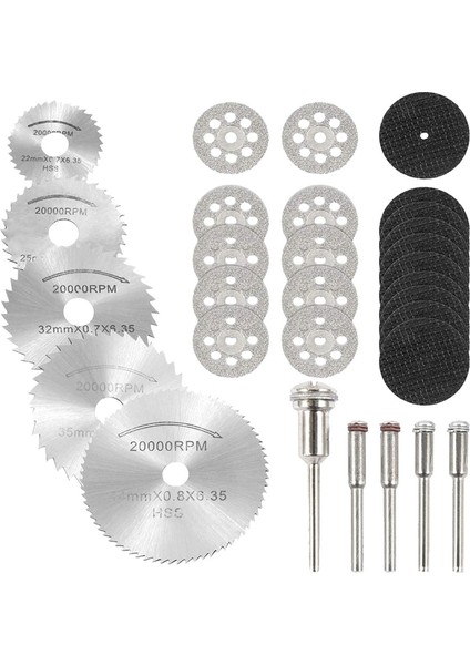 BRADOO-30PC Elmas Kesme Diskleri Havalandırmalı Elmas Kesme Diski Kiti Reçine Kesme Tekerlekleri Yüksek Hızlı Çelik Saplı Testere Bıçakları (Yurt Dışından) fiyatları