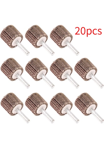 Srıwen 2020 20 Paket Monteli Mop Zımpara 80 Grit Alüminyum Oksit Zımpara Mop Zımparaları Matkap - Aşındırıcı Taşlama Aleti (Yurt Dışından)