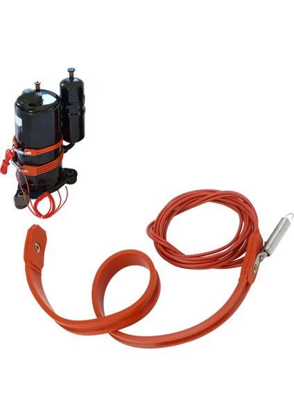 Boru Isıtma Kablosu Kendini Düzenleyen Isı Bandı Hızlı Isınma Su Geçirmez 15MM Genişlik Ac 220V 28W 450MM Uzunluk Hava Kompresörü (Yurt Dışından)