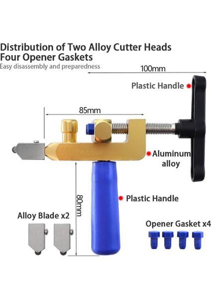 Srıwen 2020 Seramik Karo Cam Kesme Tek Parça Kesici Taşınabilir Çok Fonksiyonlu Alet 2-In-1 Çok Fonksiyonlu El Aleti (Yurt Dışından) indirimleri