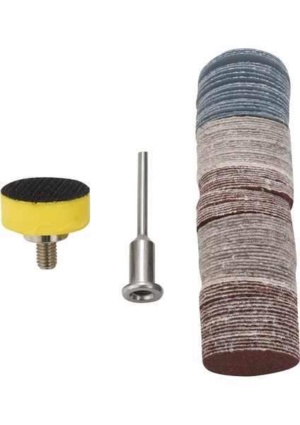 JINMY-100 Adet 25MM 1 Inç Zımpara Diski Zımpara Diski 100-3000 Grit Kağıt ile 1 Inç Aşındırıcı Cila Pedi Plaka + 1/8 Inç Sap Dremel Döner Alet Için (Yurt Dışından) fiyatları