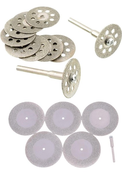 10 Adet Mini 22MM Elmas Kesme Diski Testere Bıçağı Değirmen Levhası ve 5 Adet 50MM Elmas Kesme Diskleri ve Matkap Ucu (Yurt Dışından)