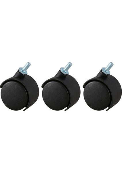 6mm Dişli Kök 40MM Çift Tekerlekli Dönebilen Teker Siyah (Yurt Dışından) fiyatları