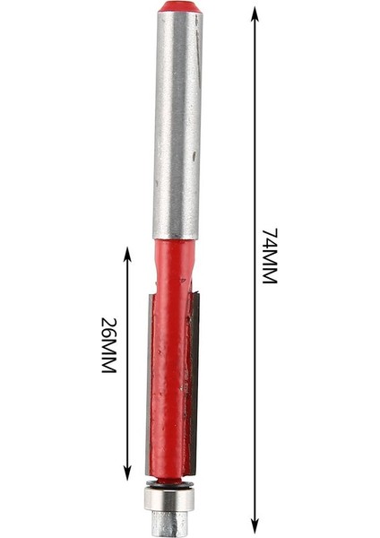 1/4 Shank Gömme Trim Yönlendirici Rulman Kesici Kesim Ucu Aracı Ahşap Kesici Alet (Yurt Dışından)