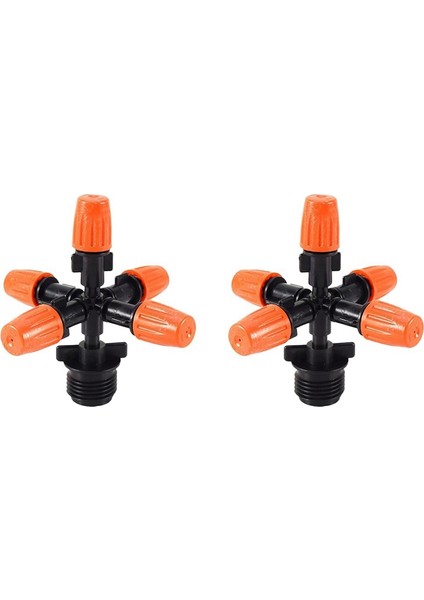 2x Bahçe Sprinkler Otomatik Sulama Çim Çim 360 Derece Daire Dönen Su Yağmurlama 5 Nozullar Bahçe Boru Hortumu (Yurt Dışından) fiyatları
