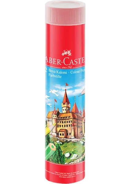 Yayınları Faber-Castell Kuru Boya 12 Renk Metal Tüp (116512)