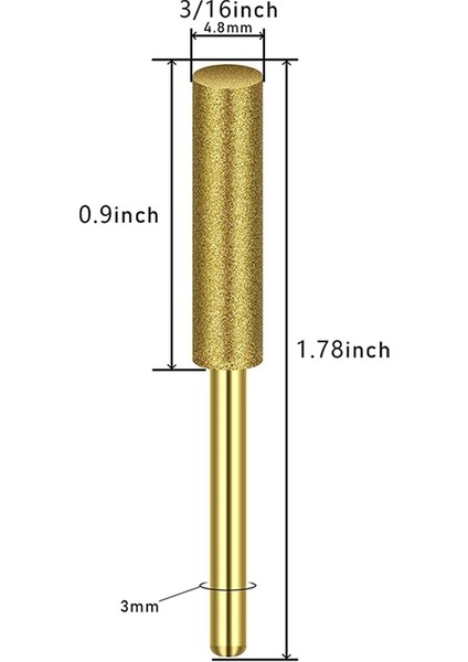 Flyeer Elmas Testere Bileyici Çapak 1/8 Inç Şaft, Yedek Bileme Taşları, 12 Paket (7/32 Inç/ 5,5 Mm) (Yurt Dışından) fiyatları