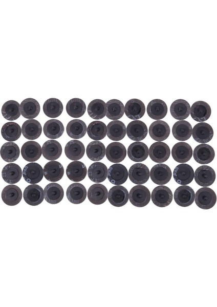100 Adet 2 Inç /50 mm 80 Grit Rulo Kilitli Zımpara Diski Aşındırıcı Pedler (Yurt Dışından)