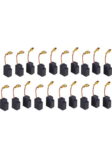 10 Çift Karbon Fırça 6.35X10X13 mm Takım Yedek Parçaları (Yurt Dışından) indirimleri