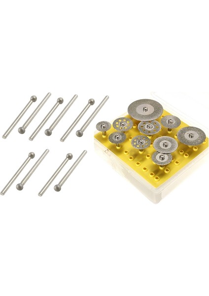Bradoo-10 Adet 5mm Küresel Uç 3mm Shank Elmas Monte Noktası Taşlama Uçları ile 10 Adet Elmas Kesme Diskleri Kesme Çarkı Seti (Yurt Dışından) fiyatları