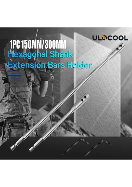 1pc Matkap Uzatma Çubuğu Hızlı Bırakma Dönüşüm Biyel Uzatma Çubuğu (150MM/300MM) (Yurt Dışından)