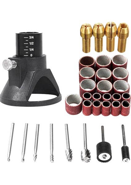 Flyeer 2020 4 Adet Döner Çok Amaçlı Pens Somun Kiti Için 0.8/ 1.6/ 2.35/ 3.2 mm ve 29X Döner Elektrikli Matkap Adanmış Bulucu Matkap Uçları (Yurt Dışından)