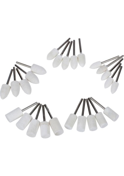 25 Adet Keçe Parlatma Parlatma Pedi Kafa Seti Dremel Için Döner Aletler (Yurt Dışından)