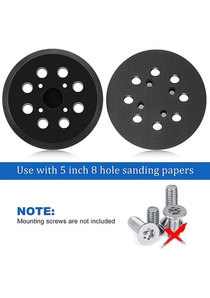 Oumery 5 Inç 8 Delikli Kanca Yedek Ped Sert, Ridgid R2600 ve R2601 Rastgele Parça Zımpara Destek Pedi Için Fit (Yurt Dışından) fiyatları