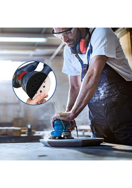 Oumery 5 Inç 8 Delikli Kanca Yedek Ped Sert, Ridgid R2600 ve R2601 Rastgele Parça Zımpara Destek Pedi Için Fit (Yurt Dışından) modelleri