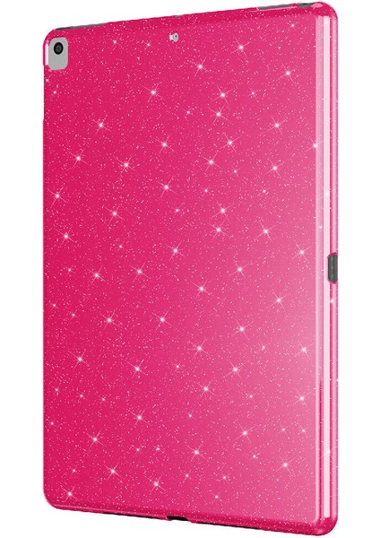 Apple iPad Pro 10.5 (7.nesil) Glittered Glossy Look Tablet Koton Kılıf Koyu Pembe