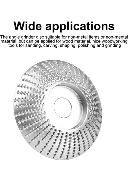 Açılı Taşlama Için Ağaç Işleme-1 * Ark Taşlama Diski 85MM 1 * Düz Taşlama Diski 100MM 1 * Eğimli Taşlama Diski 100MM-GÜMÜŞ (Yurt Dışından)