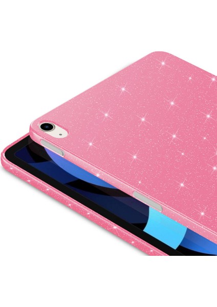 Apple iPad 10.9 2022 (10.nesil) Glittered Shiny Look Tablet Koton Kılıf Pembe