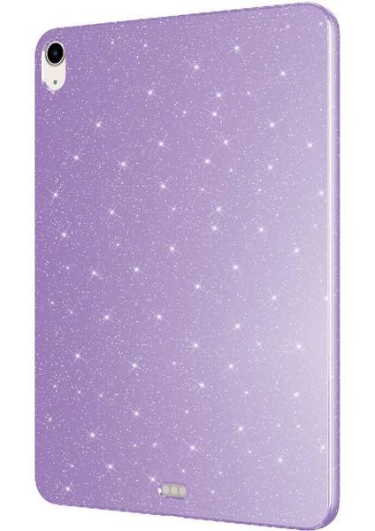 Case 4u Apple iPad Air 10.9 2020 (4.nesil) Glittered Shiny Look Tablet Koton Kılıf Lila