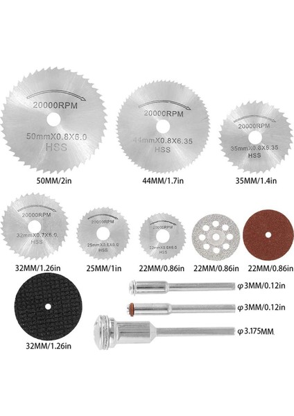 41 Adet Kesme Çarkı Seti Döner Kesme Tekerlekleri Alet Kiti Dremel Için Döner Alet Aksesuarları Reçine Metal Ahşap Taş (Yurt Dışından)