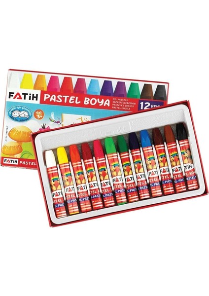Kalem Fatih 12 Renk Pastel Boy