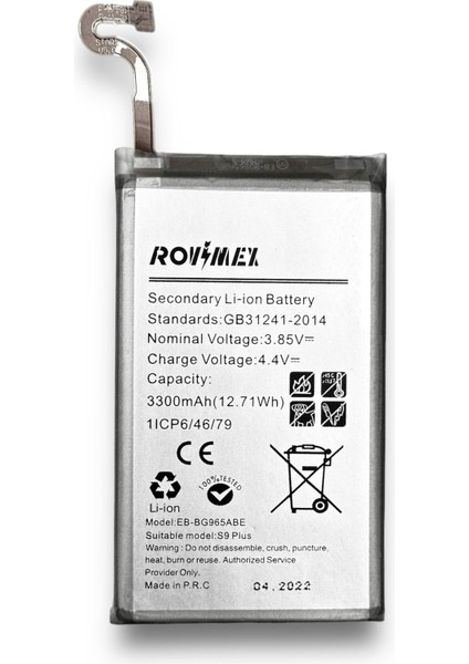 Samsung Galaxy S9 Plus (SM-G965F) Batarya Pil - 3300 mAh