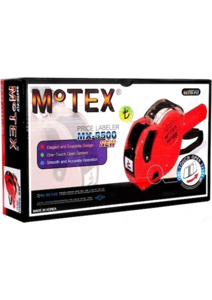 Etiket Makinesi 8 Hane MX-5500 Mavi