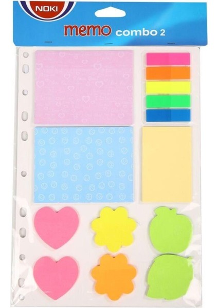 Memo Combo 2 Yapışkanlı Notluk Takımı Büyük 8693245038406