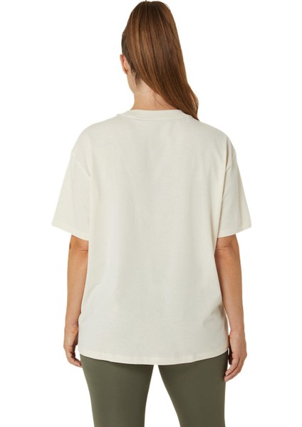 Asics Logo Tee Kadın Wood Crepe Kısa Kollu Tshirt 2032C843-201 modelleri
