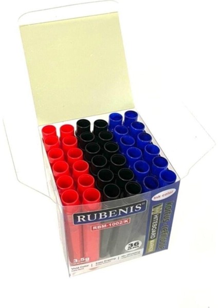 Tahta Kalemi Kartuşu ( Mavi-Siyah-Kırmızı) 12'şerli - 36 Adet ( 1 Paket )