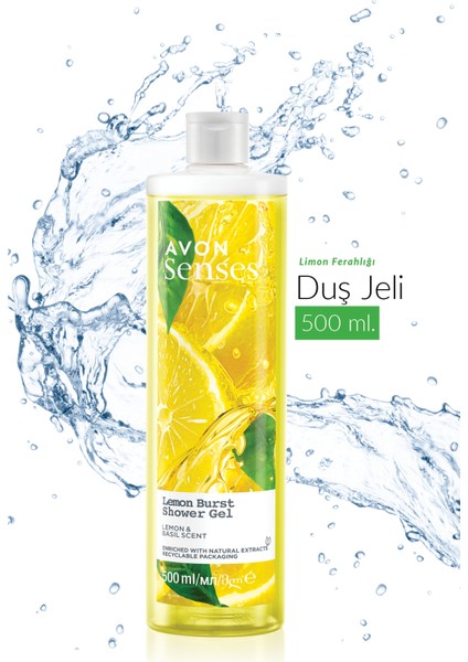 Senses Lemon Burst Limon ve Reyhan Kokulu Duş Jeli 500 Ml. fiyatları