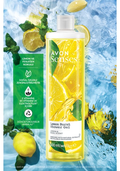 Senses Lemon Burst Limon ve Reyhan Kokulu Duş Jeli 500 Ml. modelleri