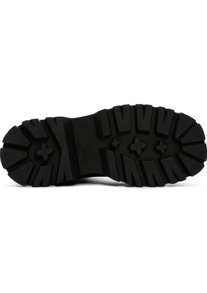 Kadın Siyah Kalın Tabanlı Postal Bot fırsatları