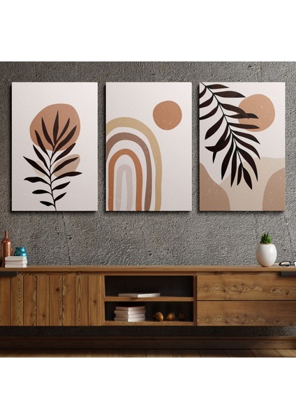 Tekno Trust Kanvas Duvar Tablosu 3'lü Canvas Tablo Seti