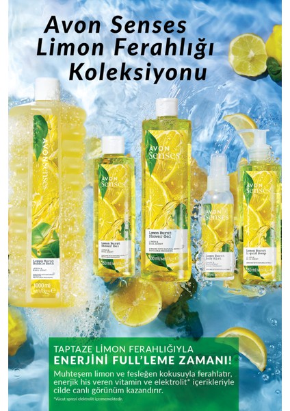 Senses Lemon Burst Limon ve Reyhan Kokulu Vücut Spreyi 100 ml