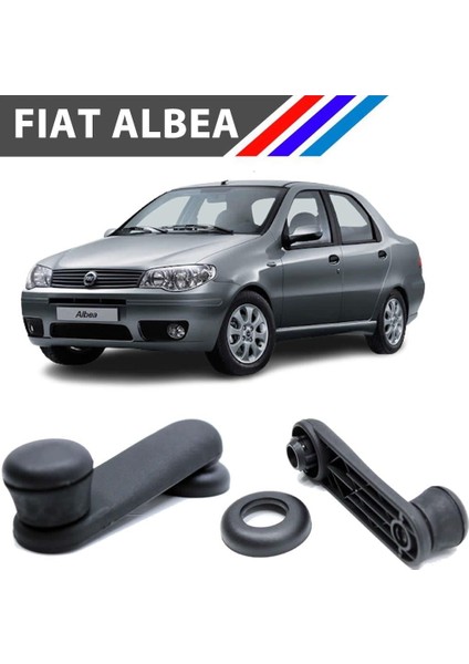 Nvr Fiat Albea Cam Açma Kolu Siyah 2 Adetli Takım 719577614