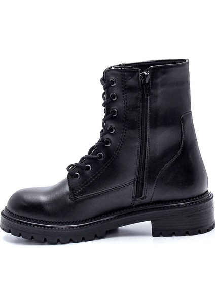 Kadın Siyah Fermuarlı Postal Bot fiyatları