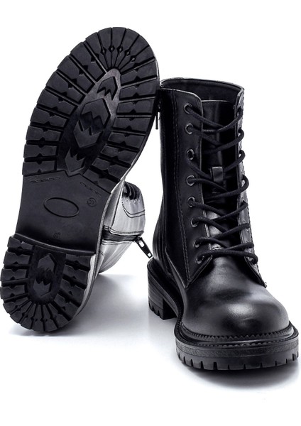 Kadın Siyah Fermuarlı Postal Bot indirimleri