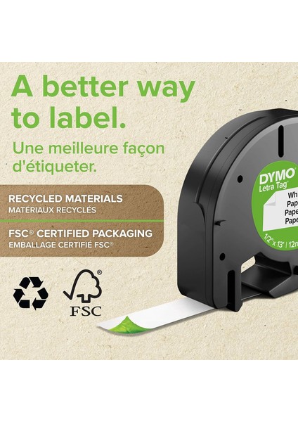 Letratag Şerit Plastik 12 mm * 4 mt Beyaz (59422) fiyatları