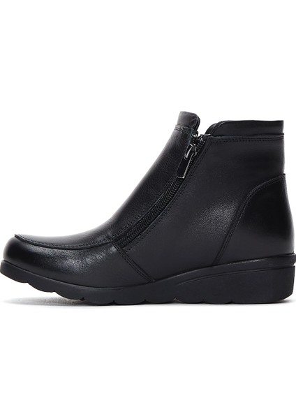 Kadın Siyah Deri Casual Bot fiyatları