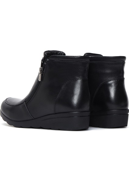 Kadın Siyah Deri Casual Bot indirimleri