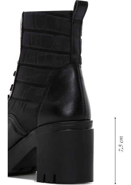 Kadın Siyah Kalın Topuklu Postal Bot modelleri