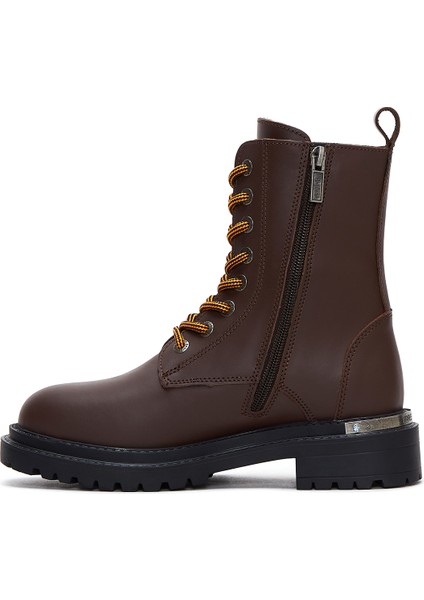 Kadın Kahverengi Deri Rebel Postal Bot fiyatları