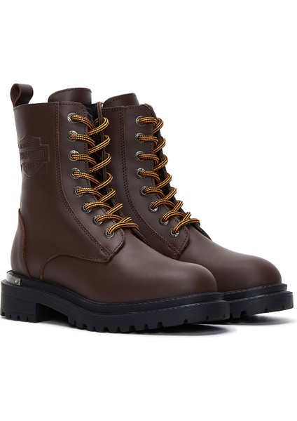 Kadın Kahverengi Deri Rebel Postal Bot modelleri