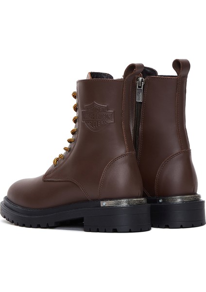 Kadın Kahverengi Deri Rebel Postal Bot indirimleri
